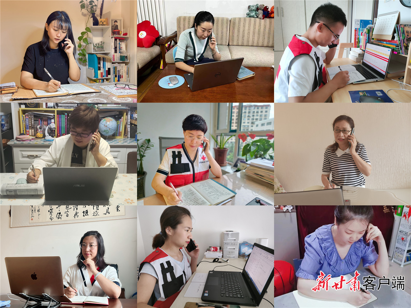 明睿心理援助红十字志愿服务队在线守护群众“心灵绿码”。