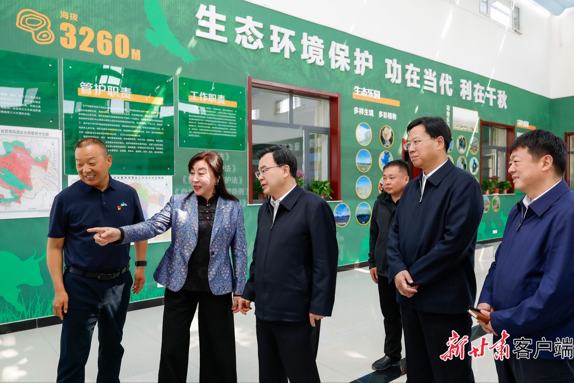 胡昌升在酒泉市肃北县调研