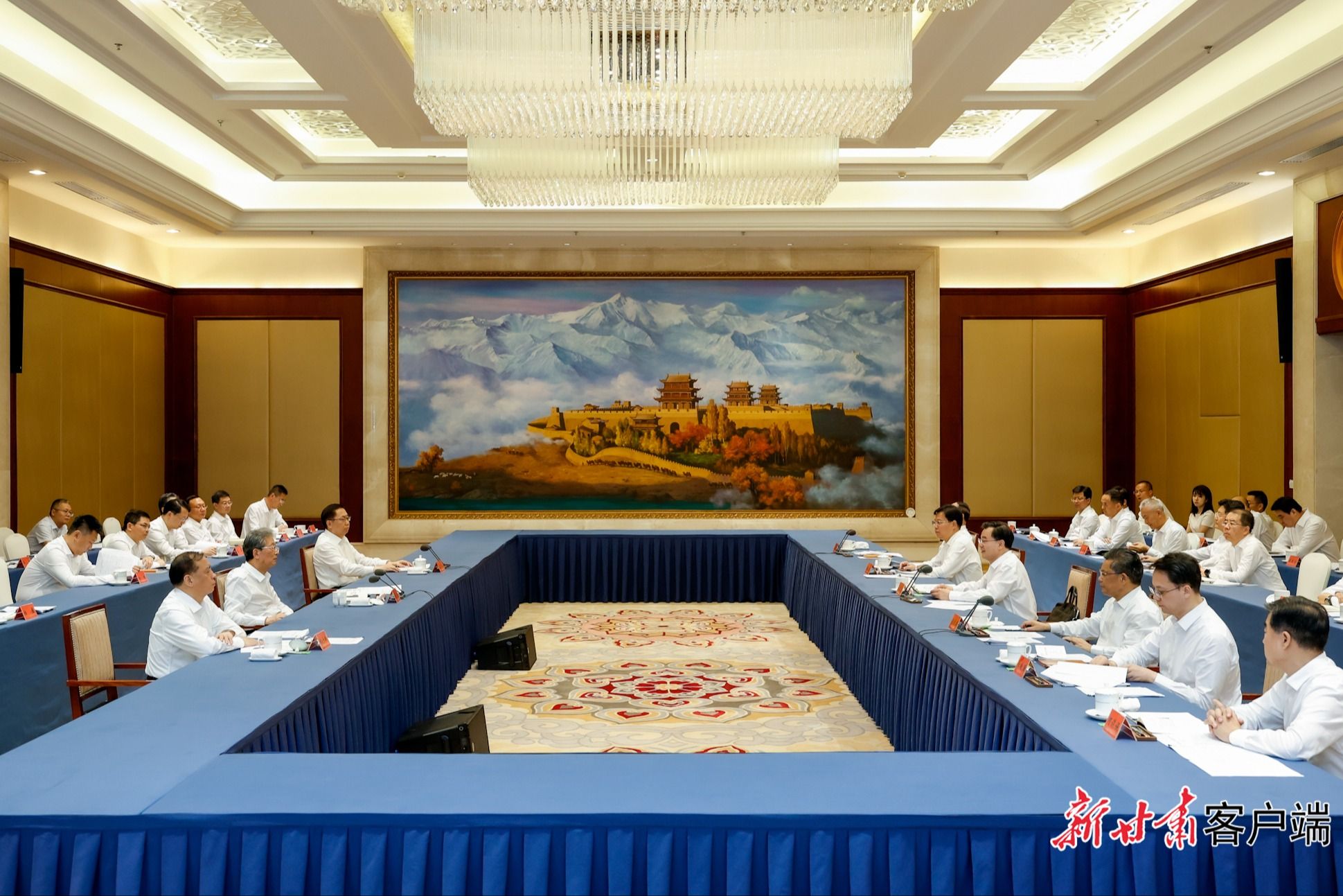 天津市代表团来甘对接东西部协作工作
